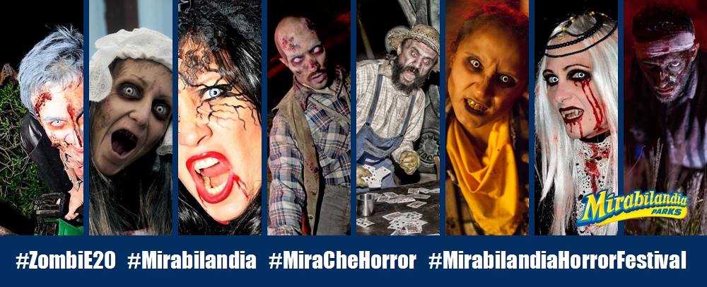 Alcuni personaggi del team di ZombiE2.0 portati in scena in occasione dell'halloween Horror Festival di Mirabilandia